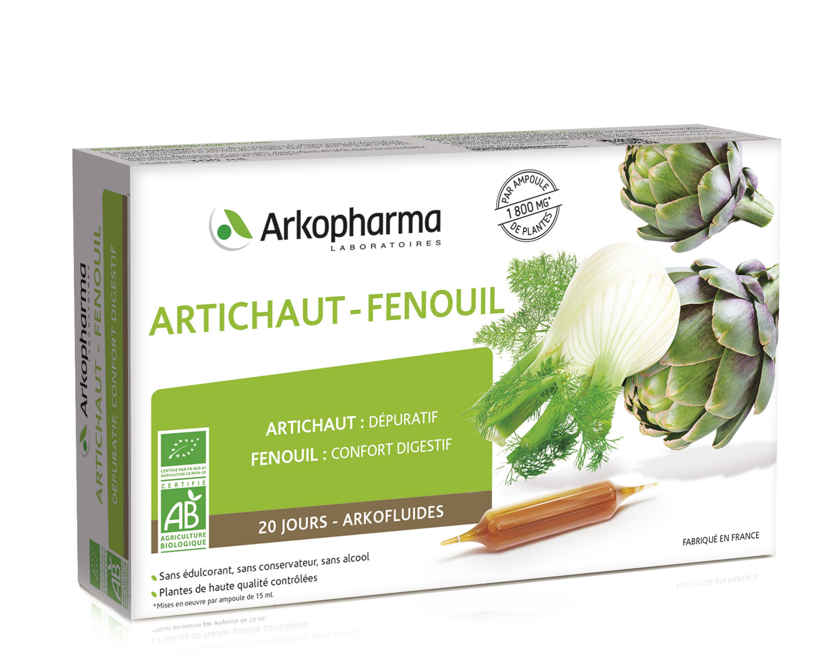 Arkofluides Artichaut Fenouil Bio