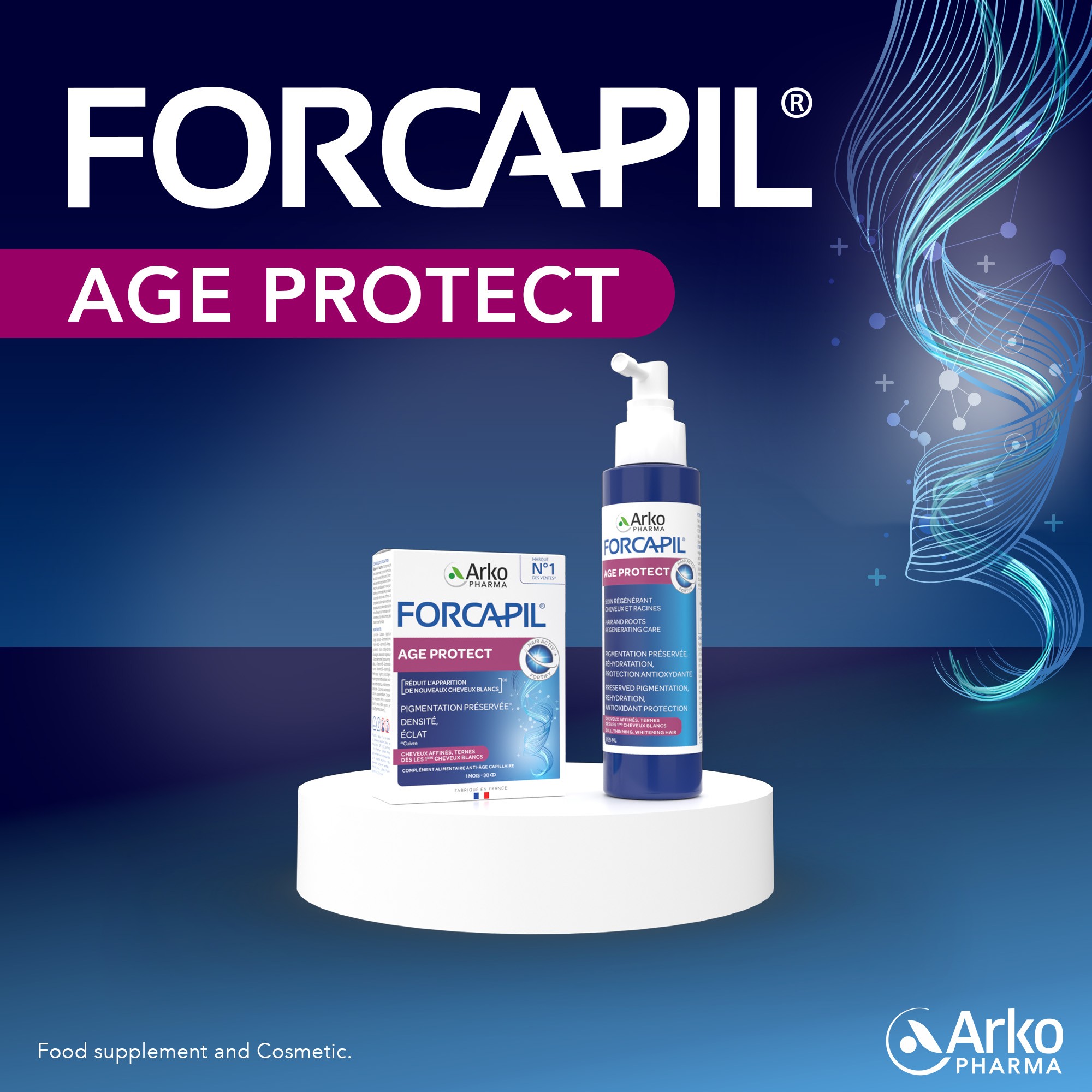 FORCAPIL® AGE PROTECT hair and root regenerating hair care