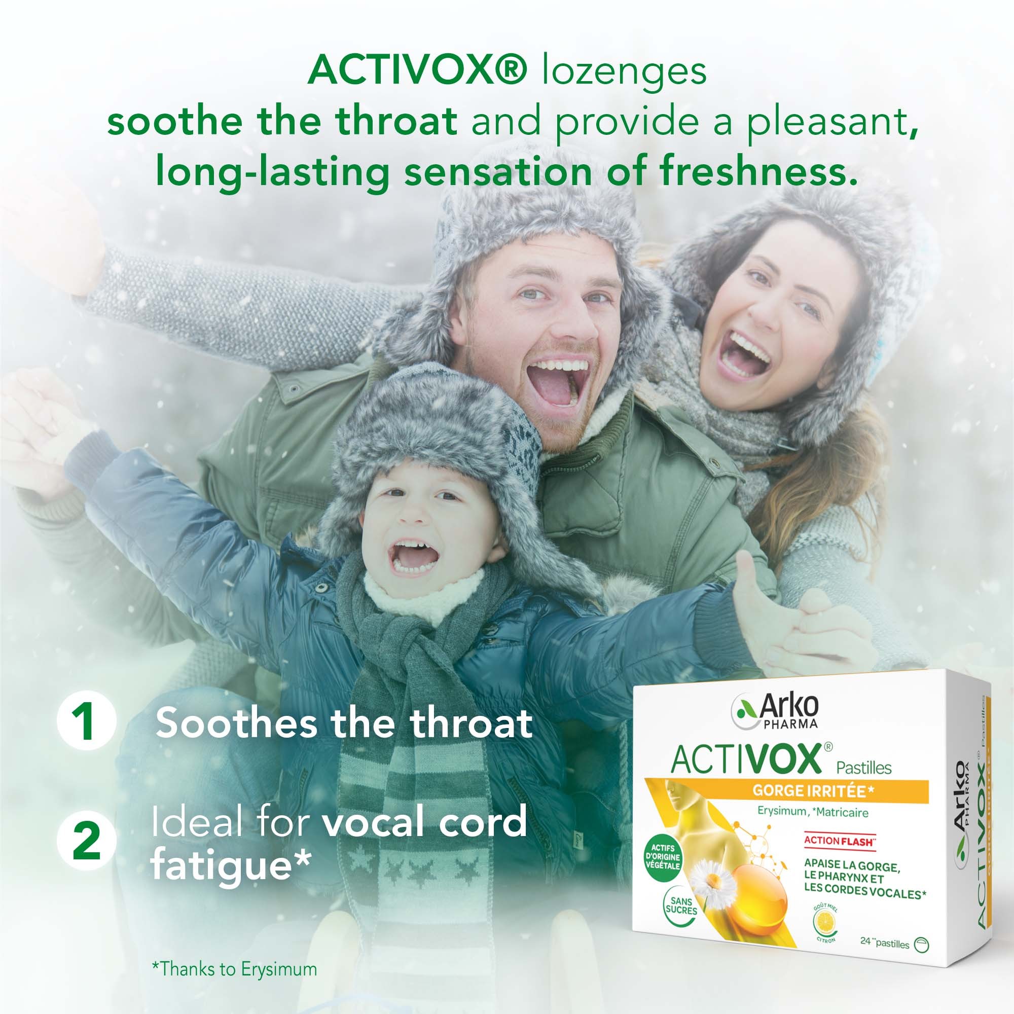 Benefits of Activox® Honey Lemon Lozanges