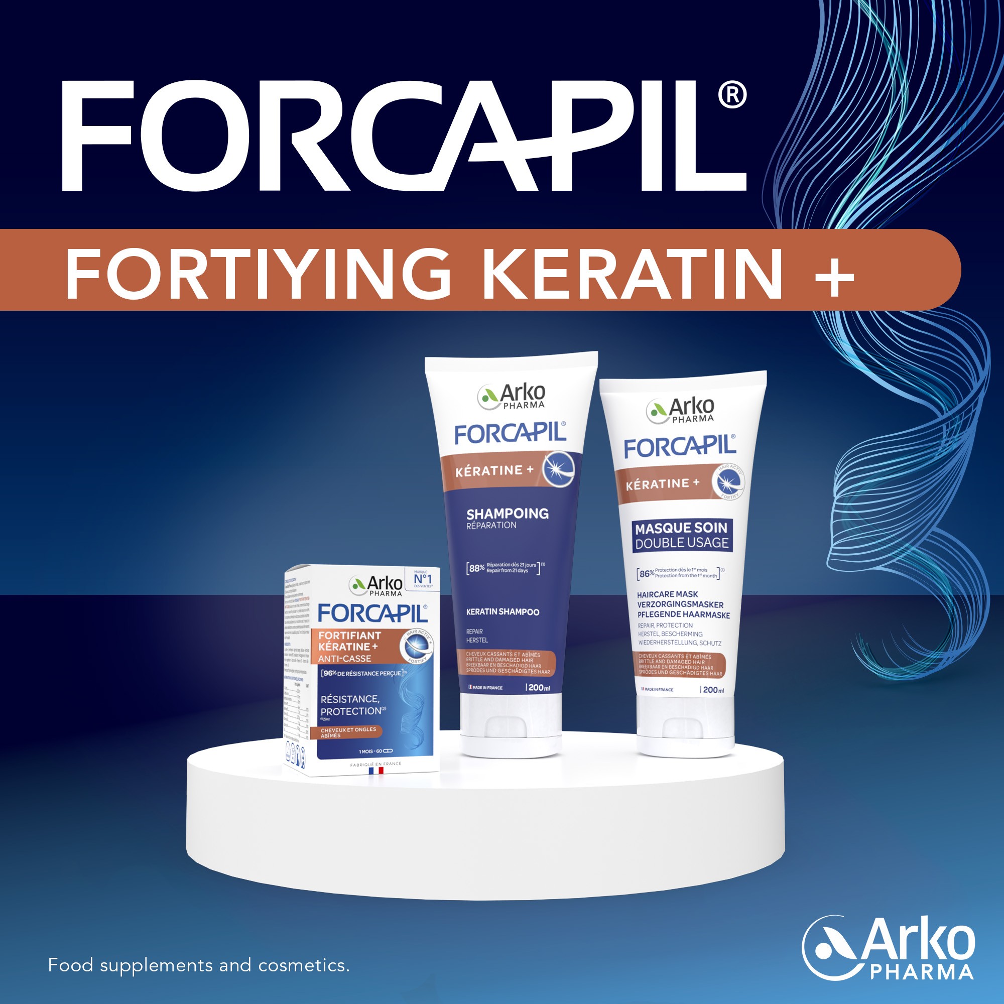 Range of Forcapil® Fortifying Keratin +