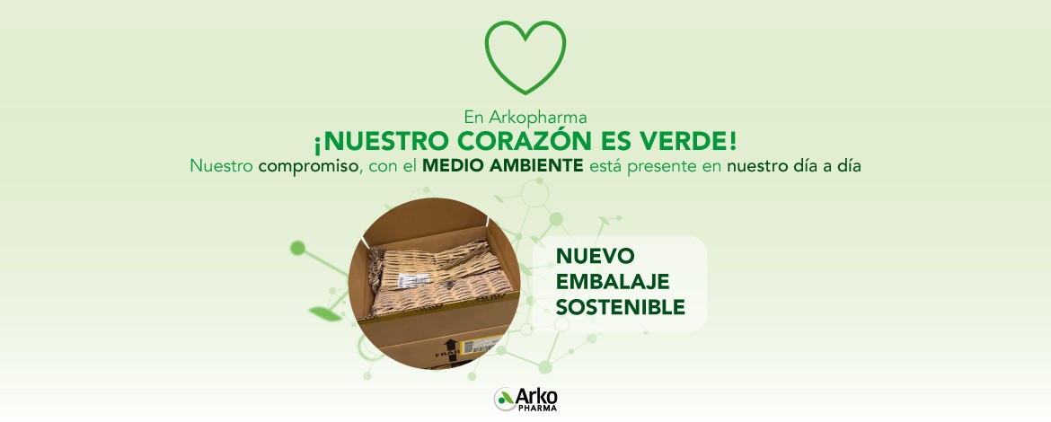 Nuestro corazon es verde embalaje sostenible